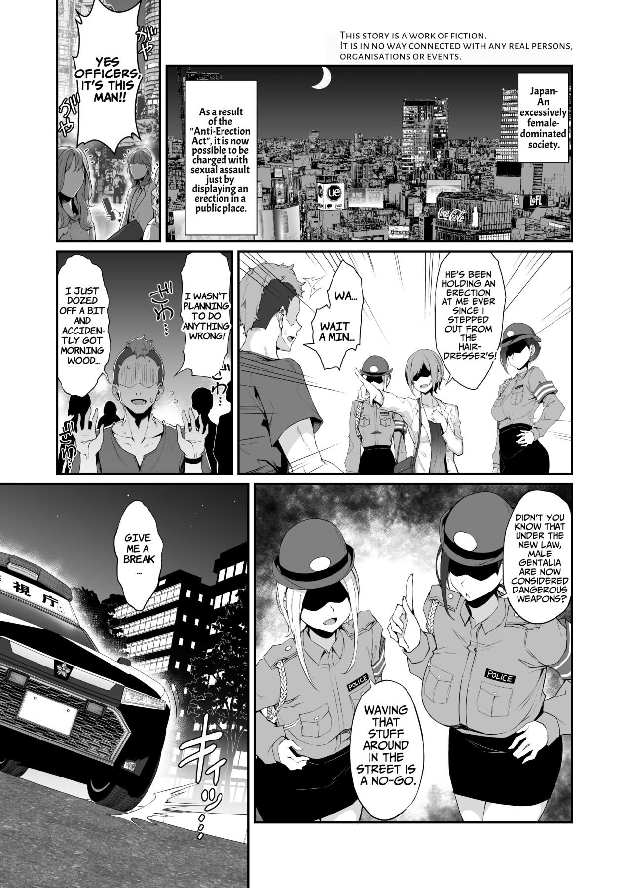 Hentai Manga Comic-SEX POLICE (Anti-Erection Department) ~The Daily Ordeals of Saki Utsunomiya~-Read-2